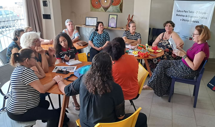 Primeiro dia da Oficina de Boneca de Pano